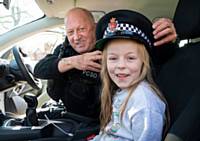 Police sirens were certainly in effect on the open day, lucky boys and girls could experience what its like to sit in the front of a police car
